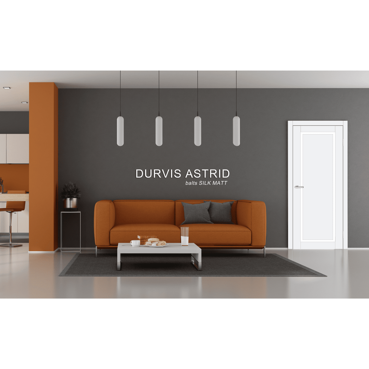 Iekšdurvis ASTRID Balts SILK MATT