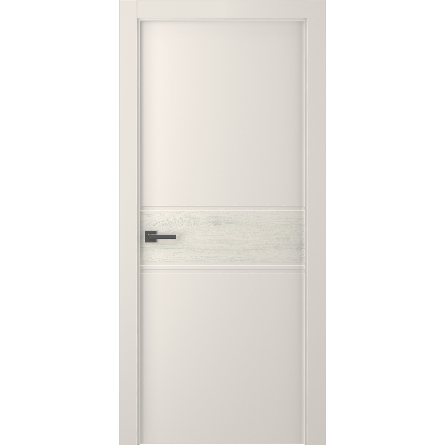 Межкомнатная дверь DUO 2 Жемчужный RAL 9001 (РАСПРОДАЖА ОБРАЗЦА)