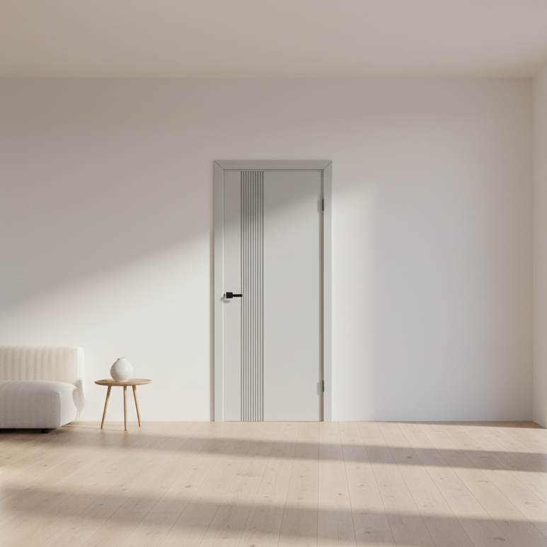 Межкомнатная дверь KALIFORNIA серая пастель RAL 7047