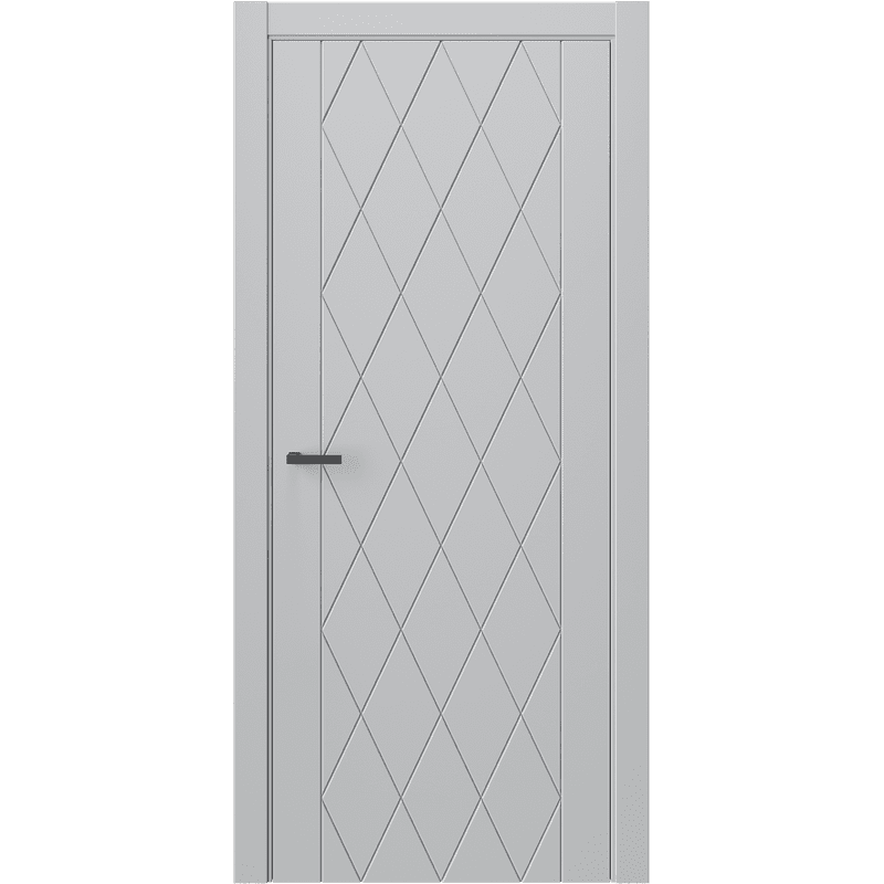 Межкомнатная дверь CRYSTAL ROMB серая пастель RAL 7047