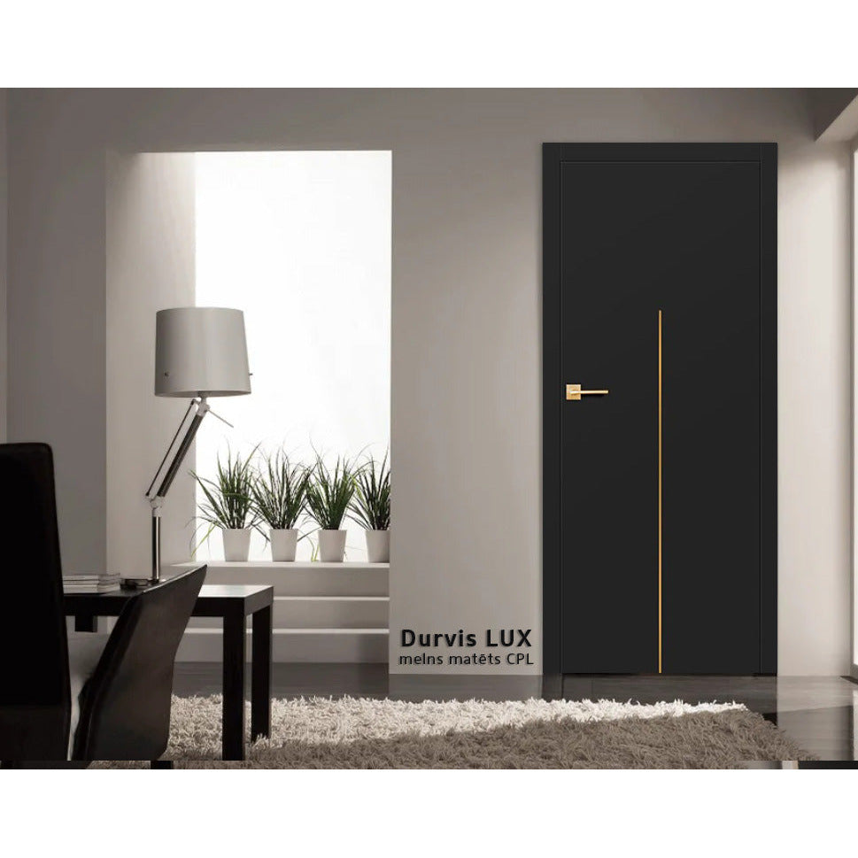 Iekšdurvis LUX Melns matēts CPL
