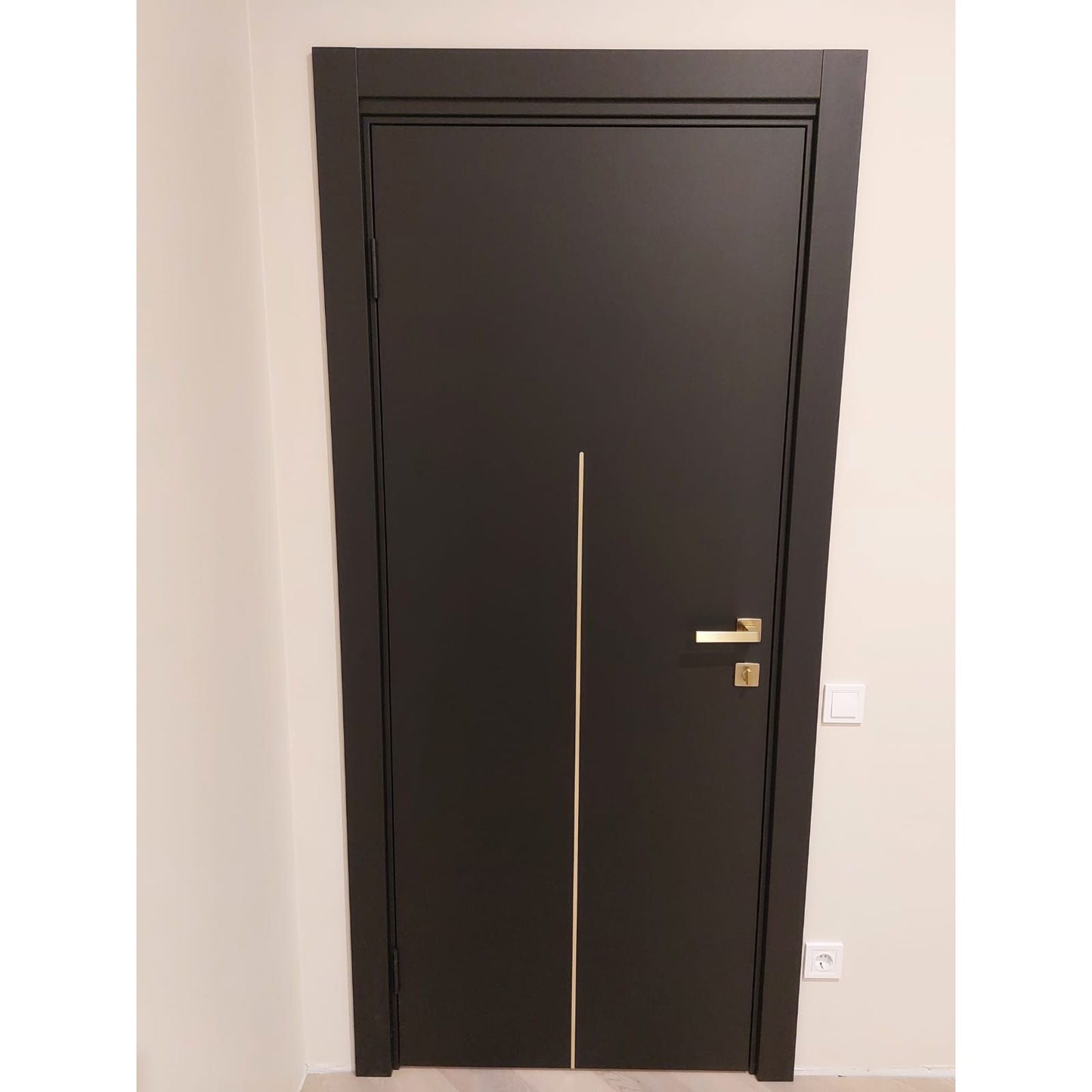 Iekšdurvis LUX Melns matēts CPL