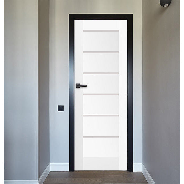 Iekšdurvis MIRANDA balts matēts + MELNS