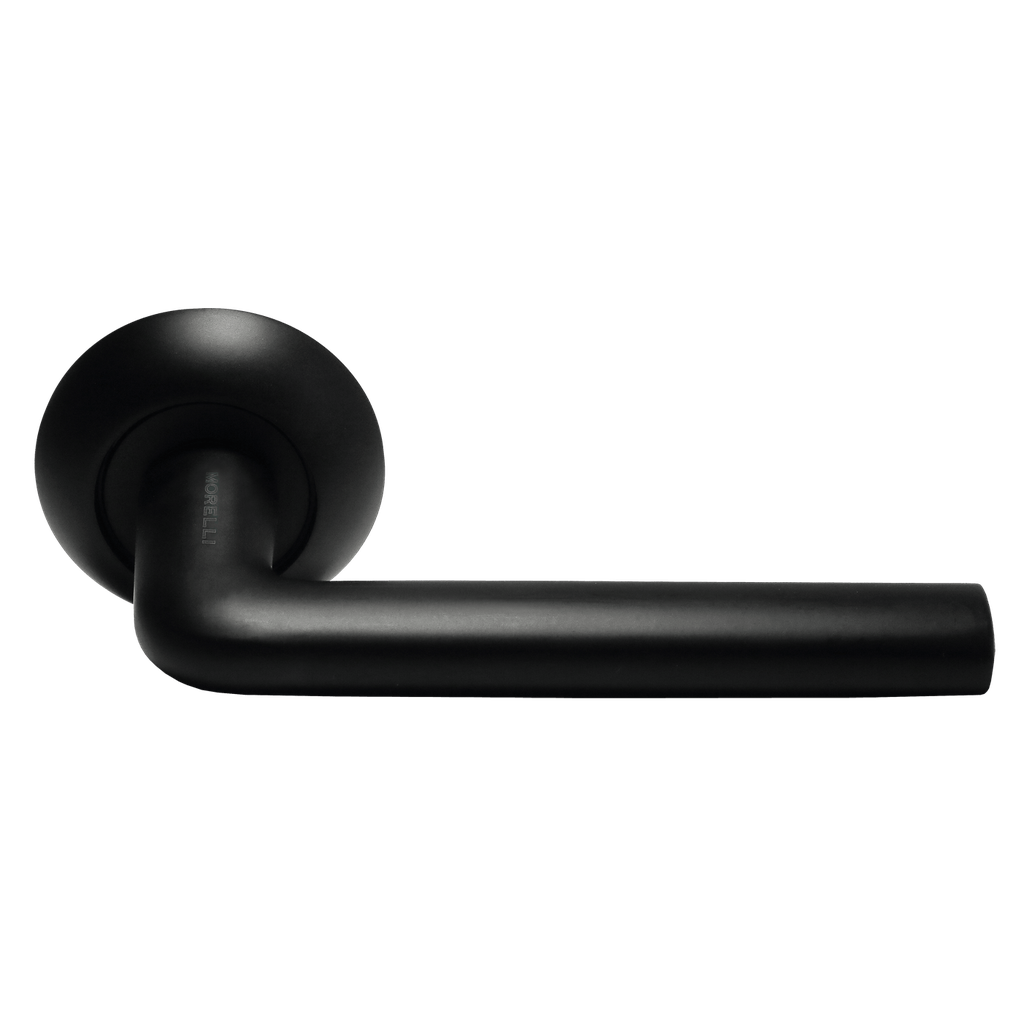 durvju rokutris kolona melns matēts