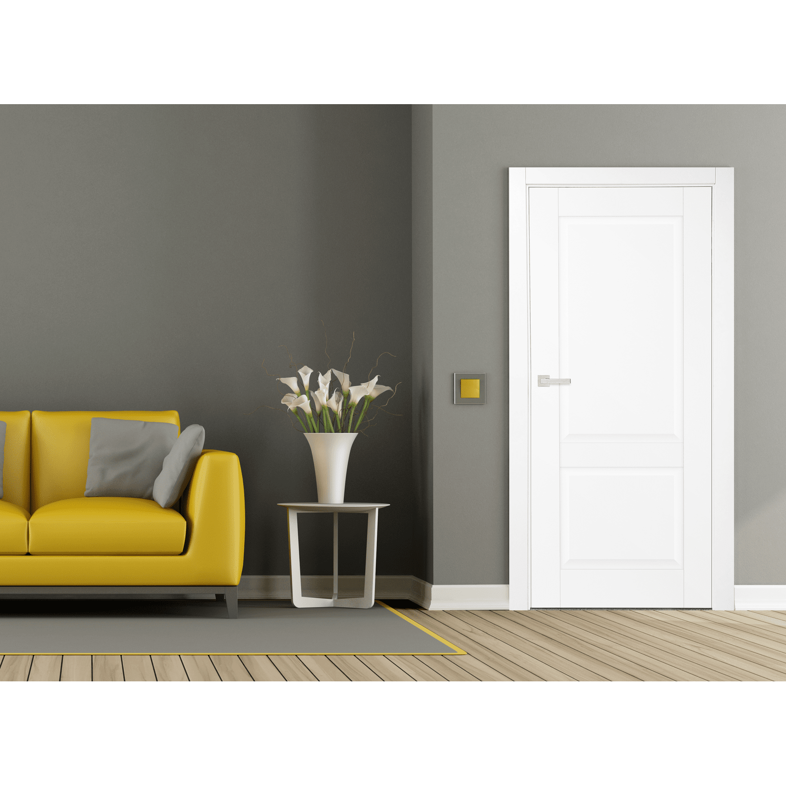 Iekšdurvis PRADO 2 Balts matēts CPL