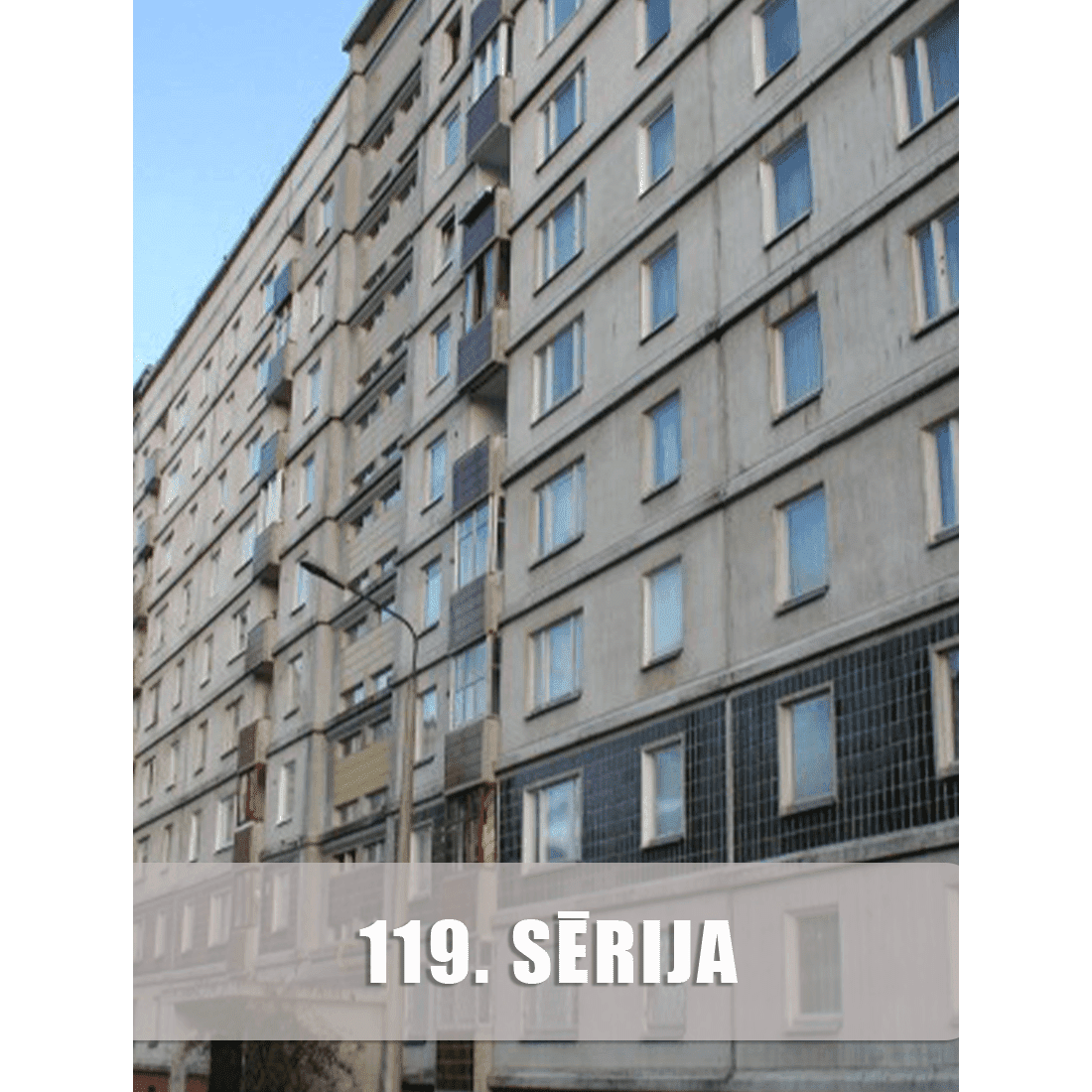 PVC logi 119. sērijveida mājām