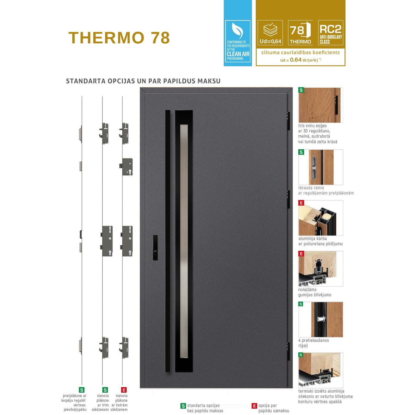 Ārdurvis ERKADO "TREBUR 1"
