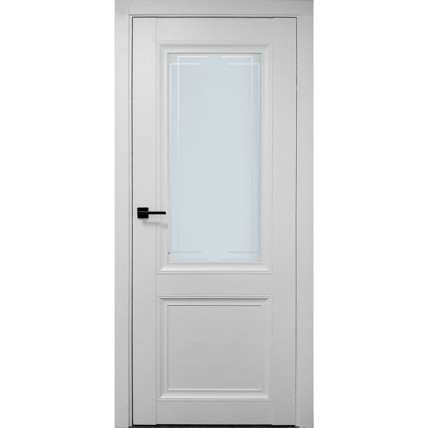 Iekšdurvis PRESTIGE GLASS 1 balts matēts