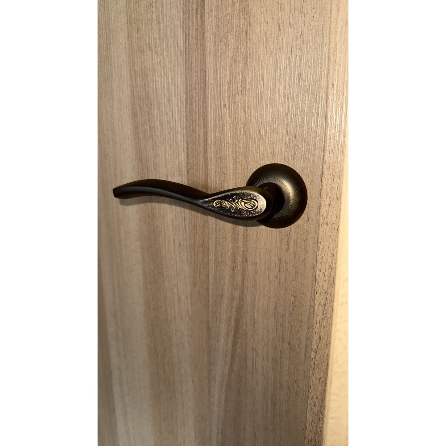 Durvis "LINEA 2" zelta ozols, ar bronzas furnitūru