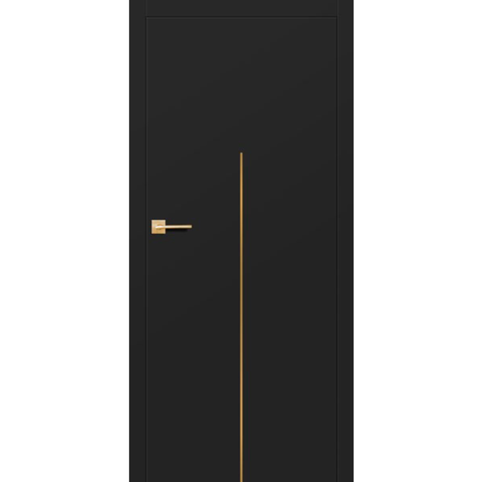 Iekšdurvis LUX Melns matēts CPL