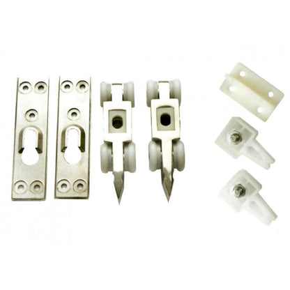 Riteņu komplekts bīdāmām durvīm